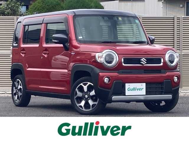 スズキ ハスラー HYBRID X 千葉県 2020(令2)年 4.9万km フェニックスレッドパール/ガンメタリック2トーンルーフ 社外ナビ/フルセグTV/CD/DVD/Bluetooth/ETC/衝突被害軽減ブレーキ/車線逸脱警報/前席シートヒーター/ステアリングスイッチ/プッシュスタート/スマートキー/スペアキー×１/純正フロアマット/保証書・取扱説明書