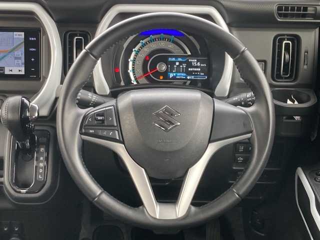 スズキ ハスラー HYBRID X 千葉県 2020(令2)年 4.9万km フェニックスレッドパール/ガンメタリック2トーンルーフ 社外ナビ/フルセグTV/CD/DVD/Bluetooth/ETC/衝突被害軽減ブレーキ/車線逸脱警報/前席シートヒーター/ステアリングスイッチ/プッシュスタート/スマートキー/スペアキー×１/純正フロアマット/保証書・取扱説明書