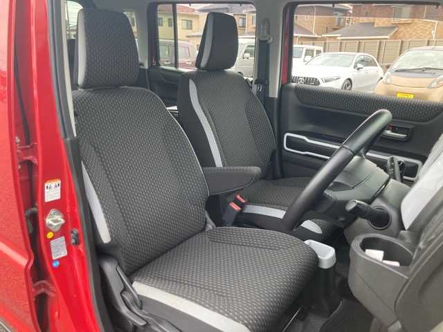 スズキ ハスラー HYBRID X 千葉県 2020(令2)年 4.9万km フェニックスレッドパール/ガンメタリック2トーンルーフ 社外ナビ/フルセグTV/CD/DVD/Bluetooth/ETC/衝突被害軽減ブレーキ/車線逸脱警報/前席シートヒーター/ステアリングスイッチ/プッシュスタート/スマートキー/スペアキー×１/純正フロアマット/保証書・取扱説明書