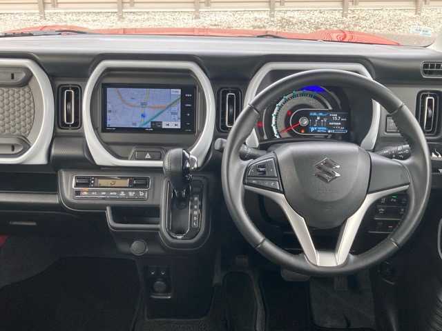 スズキ ハスラー HYBRID X 千葉県 2020(令2)年 4.9万km フェニックスレッドパール/ガンメタリック2トーンルーフ 社外ナビ/フルセグTV/CD/DVD/Bluetooth/ETC/衝突被害軽減ブレーキ/車線逸脱警報/前席シートヒーター/ステアリングスイッチ/プッシュスタート/スマートキー/スペアキー×１/純正フロアマット/保証書・取扱説明書