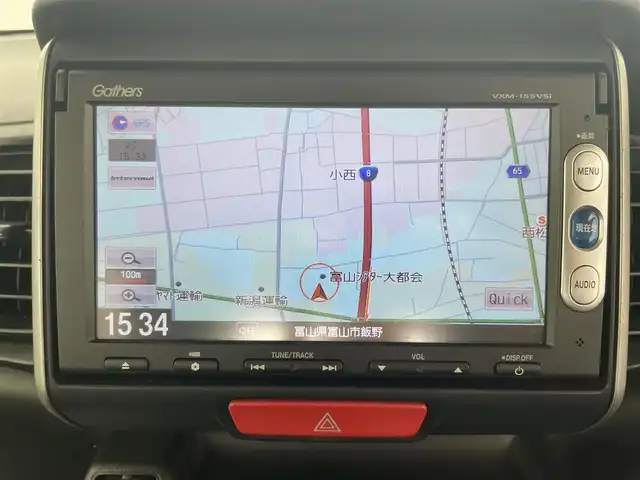ホンダ Ｎ ＢＯＸ SSパッケージ 富山県 2015(平27)年 3.6万km プレミアムディープロッソパール ワンオーナー/純正メモリナビ【VXM-155VSi】/　(DVD/ワンセグTV/Bluetooth/USB)/バックカメラ/両側パワースライドドア/衝突被害軽減システム/横滑り防止装置/チップアップシート/純正14インチアルミホイール/スマートキー/純正フロアマット/カーテンエアバック/スペアキー1本/保証書/取扱説明書