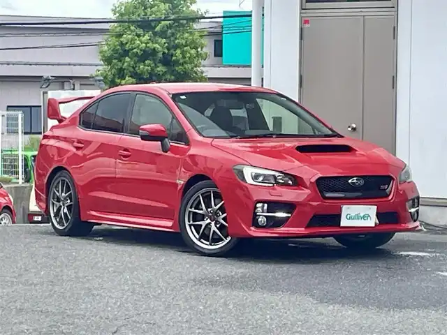 スバル ＷＲＸ ＳＴＩ STI タイプS 宮城県 2014(平26)年 17.8万km ライトニングレッド ワンオーナー/ターボ＆4WD/6速マニュアル/社外メモリナビ/CD/DVD/BT/USB/フルセグTV/LEDヘッドライト/純正18インチアルミ＆ノーマルタイヤ/社外18インチアルミ（RAYS）スタッドレス積込/ドライブレコーダー前後/プッシュスタート/スマートキー/スペアキー/保証書/取扱説明書