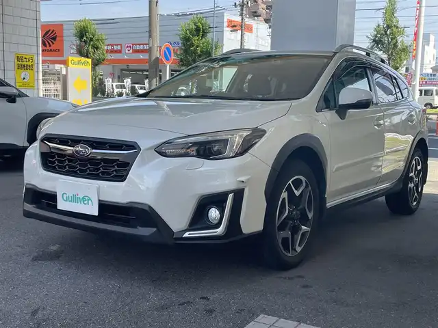 スバル インプレッサ ＸＶ 2．0i－S アイサイト 愛知県 2018(平30)年 7.7万km クリスタルホワイトP 4WD/合皮＆ファブリックコンビシート/前席パワーシート/社外SDナビ【AVIC-RZ901】/・地デジTV／DVD／Bluetooth／USB/アイサイトVer.3/・プリクラッシュブレーキ/・全車速追従機能付きクルーズコントロール/・アクティブレーンキープ/・AT誤発進抑制制御/・AT誤後進抑制制御/・車線逸脱警報/・先行車発進お知らせ/リアビークルディテクション/ステアリングレスポンシブヘッドライト/バック／サイドカメラ/パドルシフト/アンテナ分離型ETC/LEDヘッドライト/フォグランプ/純正前方ドライブレコーダー/純正18インチAW
