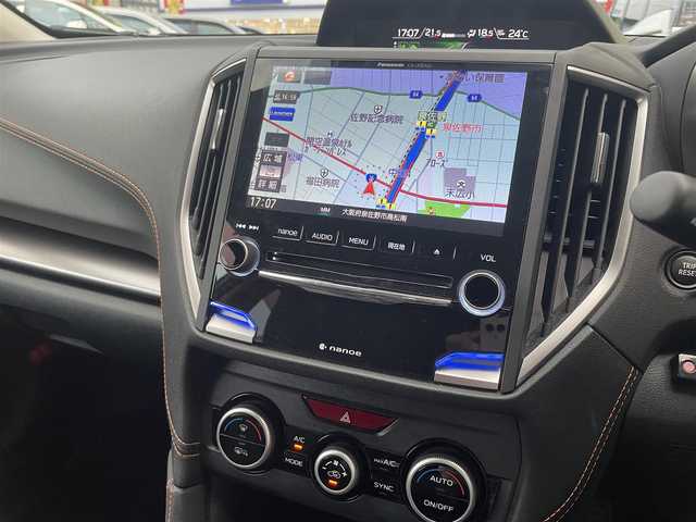 スバル インプレッサ ＸＶ 2．0i－L アイサイト 大阪府 2018(平30)年 6.8万km クールグレーカーキ ワンオーナー/純正SDメモリナビ(CN-LR830DFC)/BT/CD/DVD/SD/USB/TV/AppleCarPlay/AndroidAuto/バックカメラ/ドライブレコーダー/追従機能付きクルーズコントロール/レーンキープアシスト/ヒルスタートアシスト/革巻きステアリング/パドルシフト/LEDヘッドライト/前後フォグランプ/ヘッドライトウォッシャー/ステアリング連動ヘッドライト/純正フロアマット/純正AW/電格ミラー/ETC2.0