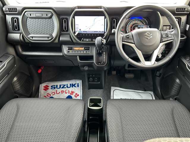 スズキ ハスラー タフワイルド 鹿児島県 2024(令6)年 0.2万km ベージュⅡ スズキセーフティサポート/‐衝突被害軽減ブレーキ/‐車線逸脱警報/‐先行車発信お知らせ機能/純正ナビ/(Bluetooth/フルセグTV/USB/スマートフォンリンク）/全方位カメラ/レーダークルーズコントロール/シートヒーター/LEDヘッドライト/純正15インチアルミホイール/スマートキー/ソフトベージュメタリック ブラック２トーン（E7Z）