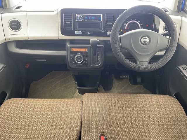 日産 モコ X エアロスタイル 沖縄県 2013(平25)年 6.6万km カシミールブルー 社外オーディオ（ＣＤ　ＡＭ　ＦＭ）/ＥＴＣ/スマートキー/プッシュスタート/電格ミラー/フォグランプ/純正エアロ/社外アルミホイル/オートクーラー/パワーウィンドウ/パワーステアリング/ＡＢＳ/ＡＵＸ/盗難防止装置