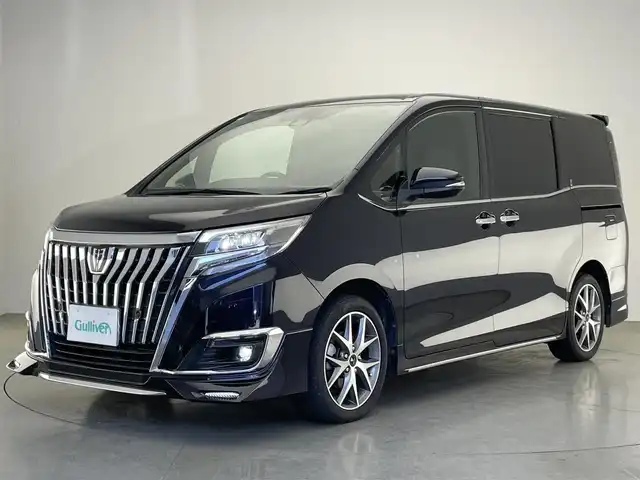 トヨタ エスクァイア Gi 愛知県 2021(令3)年 4.9万km スパークリングブラックパールクリスタルシャイン 純正１０型ナビ　フルセグＴＶ　純正１２．１型後席モニター　純正エアロ　モデリスタ１７インチＡＷ　シートヒーター　両側パワースライドドア　ＥＴＣ　セーフティセンス　衝突軽減　クルコン　車線逸脱　ＬＥＤオートライト　禁煙車
