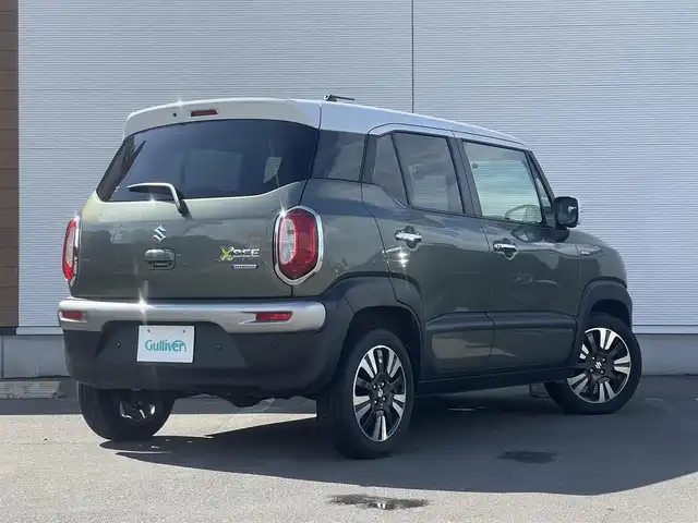 スズキ クロスビー HYBRID MZ 秋田県 2023(令5)年 3.5万km タフカーキパールメタリック/ホワイト2トーン ４WD/ターボ/衝突軽減システム/社外オーディオ（AM/FM/CD)/LEDヘッドライト/全方位カメラ/純正アルミ/スマートキー/アイドリングストップ/プッシュスタート/オートマチックハイビーム/クルーズコントロール/レーンキープアシスト/コーナーセンサー/ダウンヒルアシストコントロール/ステアリングスイッチ/パドルシフト/ドライブレコーダー/ETC/社外フロアマット/オートライト/オートエアコン/パワーステアリング/パワーウィンドウ/横滑り防止/盗難防止装置/寒冷地仕様/電動格納ウィンカーミラー/保証書/取扱説明書/記録簿