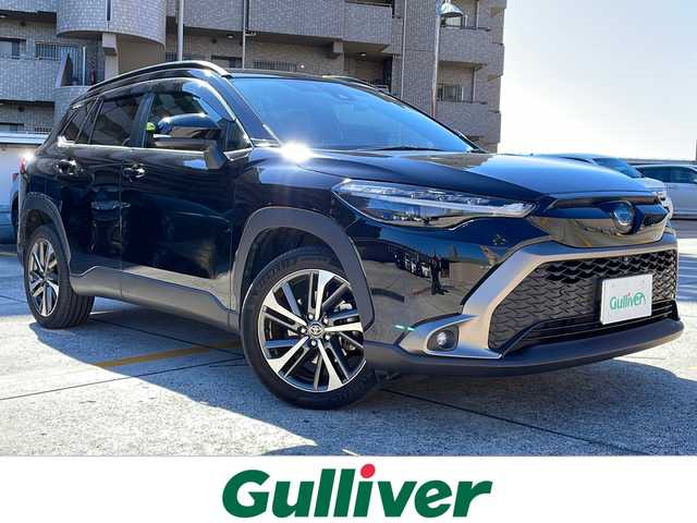 トヨタ カローラ クロス ハイブリッド Z 広島県 2022(令4)年 3.7万km アティチュードブラックマイカ ブラインドスポットモニター/純正メモリナビ/フルセグテレビ/全周囲カメラ/D席パワーシート/クルーズコントロール/ABS/前後コーナーセンサー/レーンキープアシスト/オートマチックハイビーム/純正18インチアルミホイール/フロントフォグランプ