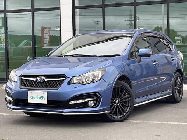 スバル インプレッサ スポーツ HV 2．0i-S アイサイト 道東・釧路十勝 2016(平28)年 7.2万km クォーツブルーP ・4WD/・純正メモリナビ/　（CD DVD USB BT フルセグ）/・バックカメラ/・アイサイト/・プリクラッシュブレーキ/・アクティブレーンキープ/・全車追従機能付きクルーズコントロール/・ハーフレザーシート/・オートライト/・フォグランプ/・前席パワーシート/・パドルシフト/・スマートキー/・プッシュスタート/・ETC/・純正17インチアルミホイール