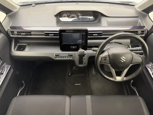 スズキ ワゴンＲ スティングレー HYBRID X 兵庫県 2021(令3)年 5.4万km ブルーイッシュブラックパール3 純正メモリナビ/（AM/FM/Bluetooth/フルセグTV）/・KXM-E505W/横滑り防止装置/LKA/衝突軽減システム/後方コーナーセンサー/盗難防止装置/D席シートヒーター/LEDヘッドライト/フォグランプ/オートライト/前方ドライブレコーダー/純正14インチアルミホイール/純正フロアマット/スマートキー/アイドリングストップ