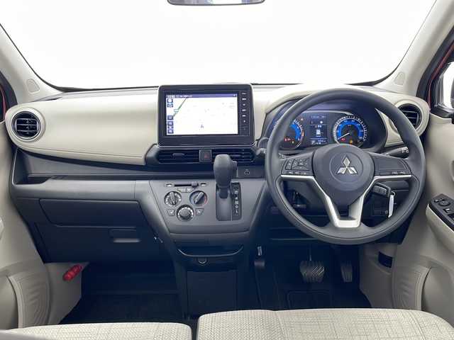 三菱 ｅＫワゴン M 愛知県 2023(令5)年 0.5万km コーラルピンクマイカ 衝突被害軽減ブレーキ/純正9インチディスプレイオーディオナビ（あり）/シートヒーター/ワンセグTV/Bluetooth/バックカメラ/コーナーセンサー/ステアリングスイッチ