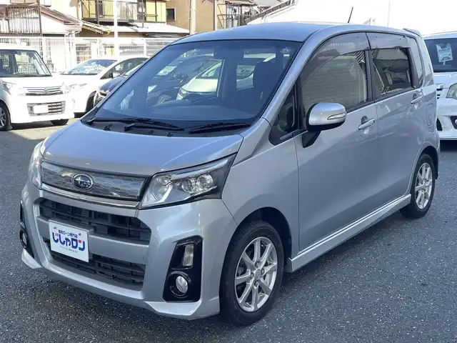 スバル ステラ カスタム R スマートアシスト 愛知県 2014(平26)年 8.6万km ブライトシルバーメタリック (株)IDOMが運営する【じしゃロン豊川店】の自社ローン専用車両になります。こちらは現金またはオートローンご利用時の価格です。自社ローンご希望の方は別途その旨お申付け下さい/社外メモリナビ（AM/FM/CD/Bluetooth）/フルセグTV/ETC/オートライト/純正フロアマット/純正アルミホイール/ウィンカーミラー/ドアバイザー