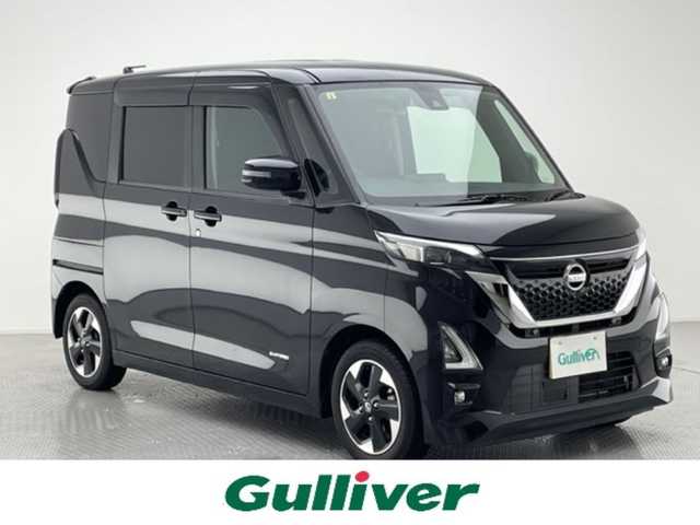 日産 ルークス HWS X プロパイロットED 兵庫県 2020(令2)年 2.2万km ブラック アラウンドビューモニター/プロパイロット/両側パワースライドドア/前後コーナーセンサー/オートホールドブレーキ/レーンキープアシスト/オートライト/LEDヘッドライト/純正14インチアルミホイール/純正フロアマット/スマートキー