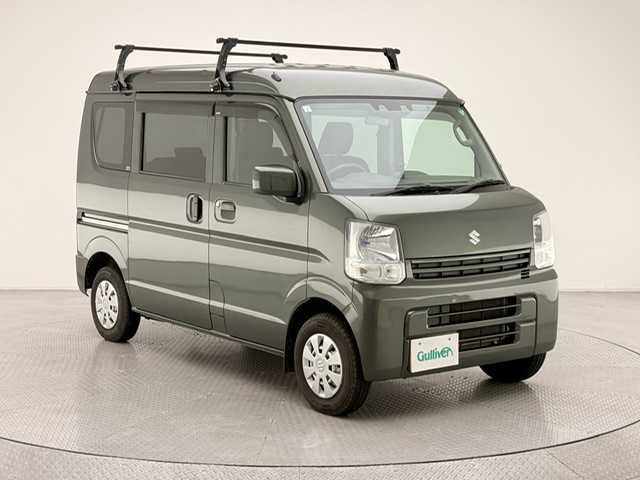 スズキ エブリイ JOIN 兵庫県 2020(令2)年 11.1万km クールカーキPM ワンオーナー/社外オーディオ/（CD/USB/AUX）/ETC/ルーフキャリア/ラバーマット/衝突軽減/LDA/コーナーセンサー/ドアバイザー/ヘッドライトレベライザー/オートライト/オーバーヘッドコンソロール/リモコンキー