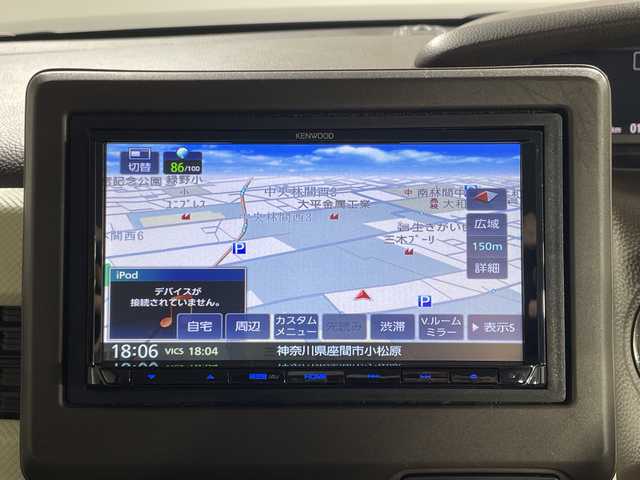 ホンダ Ｎ ＢＯＸ L 神奈川県 2021(令3)年 1.4万km クリスタルブラックパール 社外7型メモリーナビゲーション【MDV-D208】/CD DVD　SMARTUSEN　USB　SD　AUX/バックカメラ/片側電動スライドドア【サンシェード】/ホンダセンシング/CMBS衝突軽減ブレーキ/誤発進抑制機能/後側方抑制機能/アダブティブクルーズコントロール/先行車発進お知らせ/路外逸脱抑制機能/歩行者事故低減ステアリング/LKAS車線維持支援システム/オートハイビーム/リアソナー/ECON/前席シートヒーター/ステアリングスイッチ/前席シートバックテーブル/ビルトインETC/プッシュスタート/スマートキー/LEDヘッドライト/オートライト