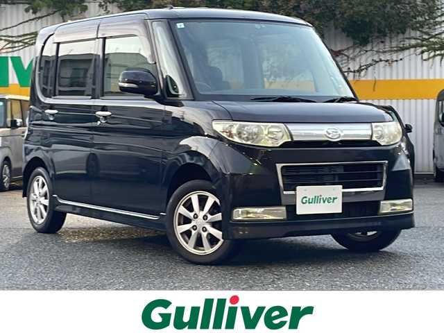 ダイハツ タント カスタム X リミテッド 兵庫県 2009(平21)年 9.9万km ブラックマイカ 保証書あり/純正SDナビ・フルセグ・BT・CD・DVD・FM・AM/ETC/前方ドライブレコーダー/片側パワースライドドア/スマートキー×1/社外フロアマット/純正ドアバイザー