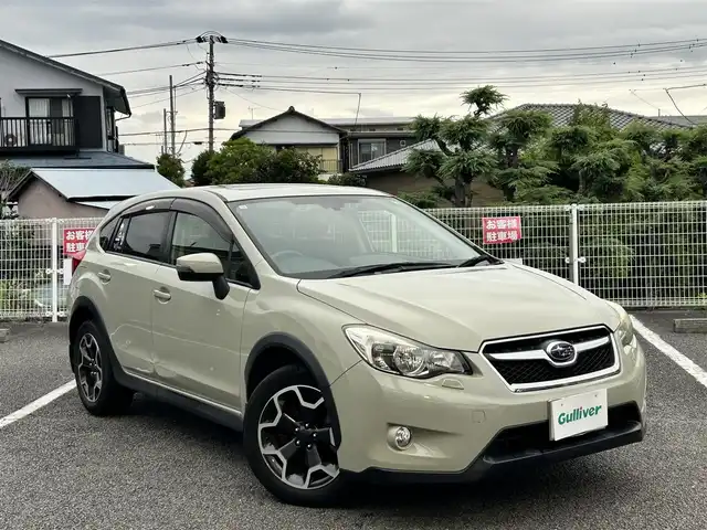 スバル インプレッサ ＸＶ 2．0i－L アイサイト ポップ 静岡県 2014(平26)年 12万km デザートカーキ ユーザー買取車両/純正HDDナビ（AVIC-ZH0099）/【CD/DVD/BT/地デジTV】/純正LEDヘッドライト/純正17インチAW/クルーズコントロール/サンルーフ/エンジンスタートボタン/バックカメラ/ETC/USB入力端子/純正フロアマット/パワーシート/横滑り防止装置/レーンアシスト/コーナーセンサー/衝突被害軽減システム/アイサイトカメラ/MTモード付AT