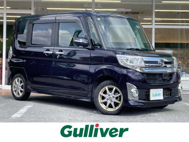ダイハツ タント カスタム RS スマセレSA&SN 岐阜県 2014(平26)年 11.4万km ナイトシャドーパープルクリスタルM 社外SDナビ/バックカメラ/純正フロアマット/両側スライドドア/LEDライト/ドアバイザー/電格ミラー