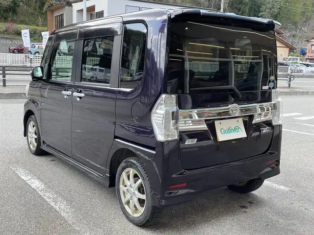 ダイハツ タント カスタム RS スマセレSA&SN 岐阜県 2014(平26)年 11.4万km ナイトシャドーパープルクリスタルM 社外SDナビ/バックカメラ/純正フロアマット/両側スライドドア/LEDライト/ドアバイザー/電格ミラー