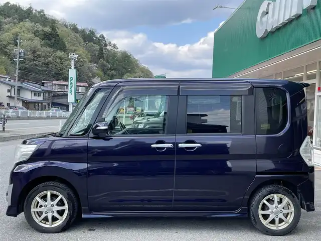 ダイハツ タント カスタム RS スマセレSA&SN 岐阜県 2014(平26)年 11.4万km ナイトシャドーパープルクリスタルM 社外SDナビ/バックカメラ/純正フロアマット/両側スライドドア/LEDライト/ドアバイザー/電格ミラー
