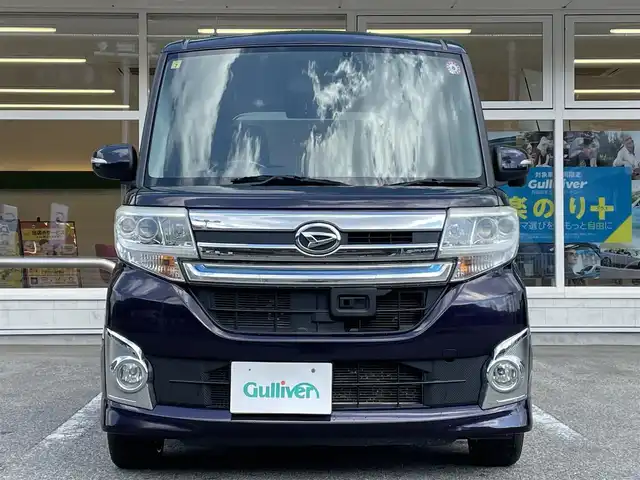 ダイハツ タント カスタム RS スマセレSA&SN 岐阜県 2014(平26)年 11.4万km ナイトシャドーパープルクリスタルM 社外SDナビ/バックカメラ/純正フロアマット/両側スライドドア/LEDライト/ドアバイザー/電格ミラー