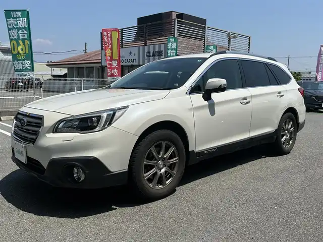 スバル アウトバック ベース 奈良県 2015(平27)年 14.2万km クリスタルホワイトP ４WD/純正ディーラーSDナビ(CN-LR81OD)/BT/USB/TV//フルセグTV/レーンキープアシスト/横滑り防止装置/コーナーセンサー(リア)/クルーズコントロール(追従あり)/サマータイヤ積み込み/バックカメラ/シートヒーター/パワーシート/パドルシフト/オートライト(LED)