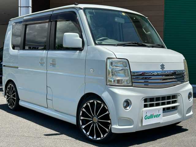 スズキ エブリィ ワゴン PZターボ 静岡県 2012(平24)年 9.1万km パールホワイト 社外ナビ（CD　AM　FM）/パワーステアリング/パワーウィンドウ/社外アルミホイール/保証書/取扱説明書
