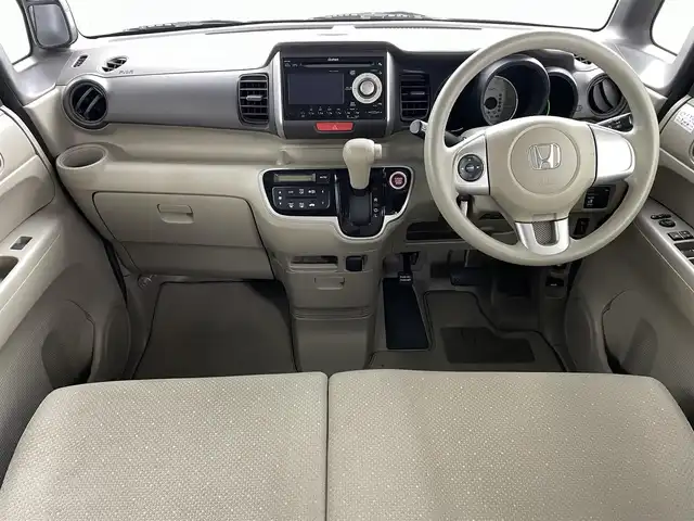 ホンダ Ｎ ＢＯＸ G Lパッケージ 福島県 2012(平24)年 10.3万km プレミアムディープロッソパール 盗難防止装置/横滑り防止/Gathersミュージックプレイヤー /・USB /・CD /・AUX /・AM /・FM /片側パワースライドドア /ベンチシート /プッシュスタート /スマートキー/サイドバイザー /純正フロアマット /社外アルミホイール/ステアリングスイッチ