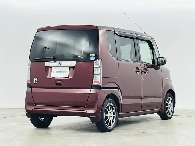 ホンダ Ｎ ＢＯＸ G Lパッケージ 福島県 2012(平24)年 10.3万km プレミアムディープロッソパール 盗難防止装置/横滑り防止/Gathersミュージックプレイヤー /・USB /・CD /・AUX /・AM /・FM /片側パワースライドドア /ベンチシート /プッシュスタート /スマートキー/サイドバイザー /純正フロアマット /社外アルミホイール/ステアリングスイッチ