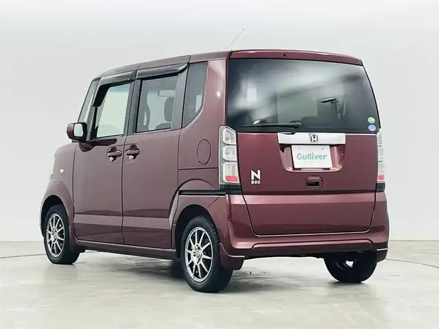 ホンダ Ｎ ＢＯＸ G Lパッケージ 福島県 2012(平24)年 10.3万km プレミアムディープロッソパール 盗難防止装置/横滑り防止/Gathersミュージックプレイヤー /・USB /・CD /・AUX /・AM /・FM /片側パワースライドドア /ベンチシート /プッシュスタート /スマートキー/サイドバイザー /純正フロアマット /社外アルミホイール/ステアリングスイッチ