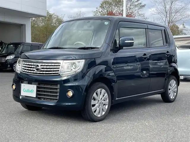 日産 モコ ドルチェX FOUR 青森県 2014(平26)年 7.6万km コメットグリーン ４WD/純正ナビ/フルセグTV/CD/DVD/BT/D席シートヒーター/ETC/ドライブレコーダー/アイドリングストップ/純正フロアマット