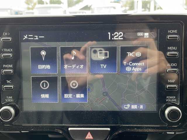 トヨタ ヤリスクロス G 長野県 2020(令2)年 2.1万km ブラックマイカ 禁煙車/純正8インチディスプレイオーディオ/（ナビ機能付/フルセグTV/Bluetooth）/セーフティセンス/・プリクラッシュセーフティ/・レーントレーシングアシスト/・レーダークルーズコントロール/・オートマチックハイビーム/・ロードサインアシスト/・先行車発進告知機能/・インテリジェントクリアランスソナー/・ブラインドスポットモニター/パノラミックビューモニター/ビルトインETC2.0/ハンズフリーパワーバックドア/前後ドライブレコーダー機能付デジタルインナーミラー/革巻きステアリング/ステアリングスイッチ/電動パーキングブレーキ/ブレーキホールド/レザー調シートカバー/LEDヘッドライト/オートライト/スマートキー/Pスタート/電動格納ミラー/社外16インチAW/純正フロアマット/ロッソモデロマフラー