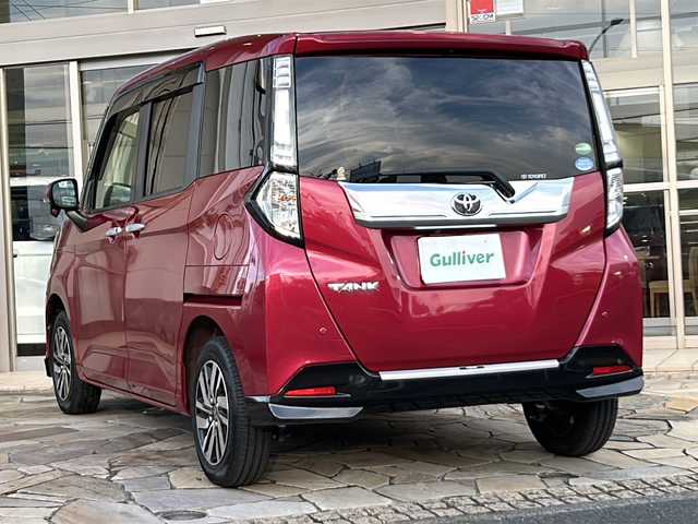 トヨタ タンク カスタムG S 静岡県 2017(平29)年 4.8万km マゼンタベリーマイカM 安全装備/・プリクラッシュセーフティー/・コーナーセンサー/純正ナビ/・ラジオ/・CD/DVD/フルセグTV/SD/Bluetooth/主要装備/・両側パワースライドドア　/・シートヒーター　/・アイドリングストップ　/・ドライブレコーダー　/・ＥＴＣ　/・クルーズコントロール　/・ステアリングリモコン　/・オートライト　/・スマートキー/・バックカメラ/・純正フロアマット/・純正アルミホイール/・プッシュスタート