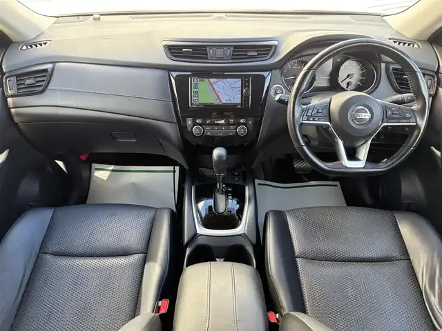 日産 エクストレイル 20Xi 岩手県 2018(平30)年 10.3万km ダイヤモンドブラック 社外ナビ（AM/FM/DVD/BT/フルセグ）/全方位カメラ/ETC/レザーシート/プロパイロット/デジタルインナーミラー/オートホールド付電子パーキング/純正アルミホイール/純正フロアマット/オートLEDライト