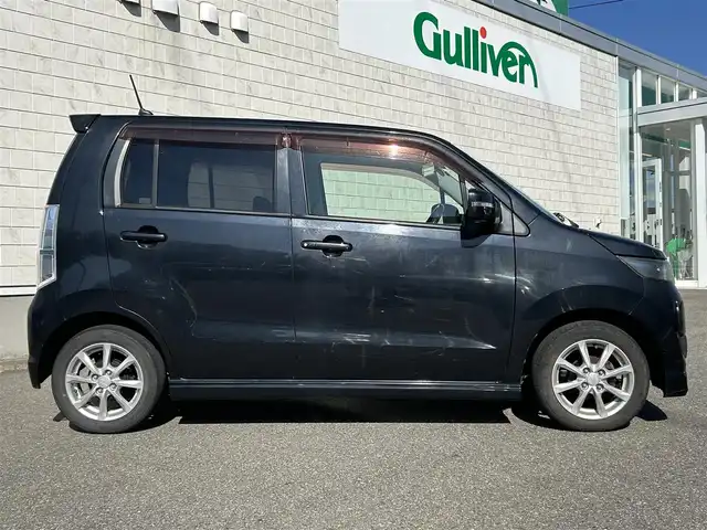 スズキ ワゴンＲ スティングレー リミテッド 山形県 2011(平23)年 8.2万km ブルーイッシュブラックパール3 純正ナビ/フルセグTV/FM/AM/DVD/Bluetooth/AUTOライト/プッシュスタート/ダブルエアバック/フォグランプ/純正バイザー/冬タイヤ積載/保証書
