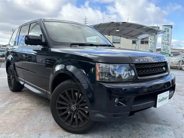 ランドローバー レンジローバースポーツ 5．0 V8 京都府 2010(平22)年 13.7万km バッキンガムブルー ベージュレザーシート/前席PWシート/前後席シートヒーター/ハーマンカードンオーディオ/HIDヘッドライト/前後フォグライト/純正19インチアルミ/フロント・両サイド・バックカメラ/プッシュスタート/ハイトコントロール