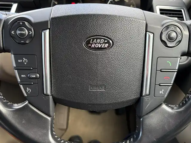 ランドローバー レンジローバースポーツ 5．0 V8 京都府 2010(平22)年 13.7万km バッキンガムブルー ベージュレザーシート/前席PWシート/前後席シートヒーター/ハーマンカードンオーディオ/HIDヘッドライト/前後フォグライト/純正19インチアルミ/フロント・両サイド・バックカメラ/プッシュスタート/ハイトコントロール