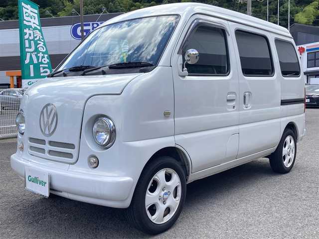 スズキ エブリイ PA 長崎県 2001(平13)年 5万km パール 社外オーディオ【CX211BK】/・CD/・AM/FM/・USB/・AUX/シートカバー/ハイルーフ/純正フロアマット/ドアバイザー