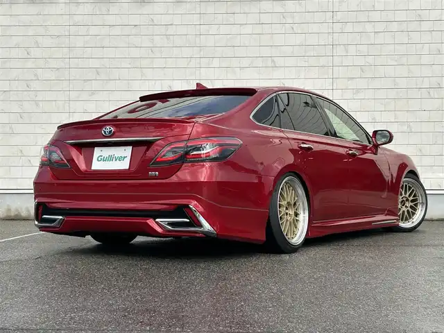 トヨタ クラウン ハイブリッド G Four 富山県 2022(令4)年 6.2万km エモーショナルレッドⅡ ＲＳＲ車高調/ＢＢＳ１９ＡＷ/シルクブレイズフロントリップスポイラー/ルーフスポイラー/ＴＲＤサイドエアロ/モデリスタエアロ/黒革ベンチレーション＆ヒーター/ステアリングヒーター/ＢＳＭ/純正足回有り/ナビ／フルセグTV／Bluetooth/ETC/メモリーパワーシート/RCTA／PKSB／RSA/保証書／取説有り