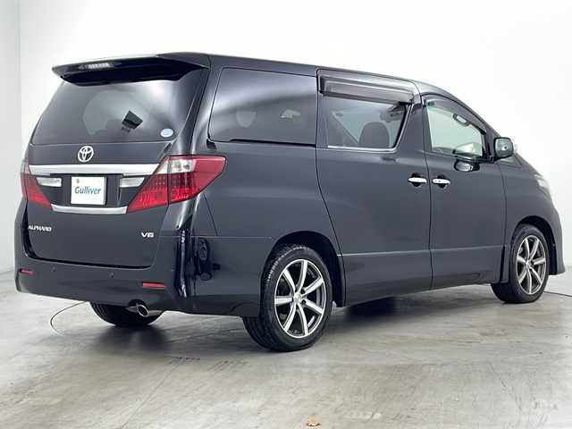 トヨタ アルファード 350S Cパッケージ 道央・札幌 2013(平25)年 9.8万km ブラック ・4WD/・寒冷地仕様/・純正ナビ/　CD/DVD/BT/MSV/・フルセグTV/・バックカメラ/・全方位カメラ/・両側パワースライドドア /・パワーバックドア /・前席シートヒーター/・前席パワーシート/・純正エンジンスターター/・社外ドライブレコーダー/・オートライト/・HIDヘッドライト/・フォグランプ/・ビルトインETC/・プッシュスタート/・スマートキー/・スペアキー/・社外18インチアルミホイール/・積込タイヤ/・純正フロアマット/・純正ドアバイザー/・取扱説明書/・保証書