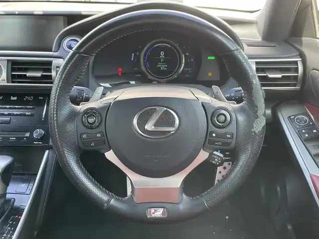 レクサス ＩＳ 300h Fスポーツ 宮崎県 2013(平25)年 10.1万km スターライトブラックガラスフレーク 純正SDナビ/（CD/DVD/Am/FM/BT)/フルセグTV/バックカメラ/クルーズコントロール/パドルシフト/D席/N席パワーシート/D席/N席シートヒーター/ハーフレザーシート/サンルーフ/ドライブレコーダー/ビルトインETC