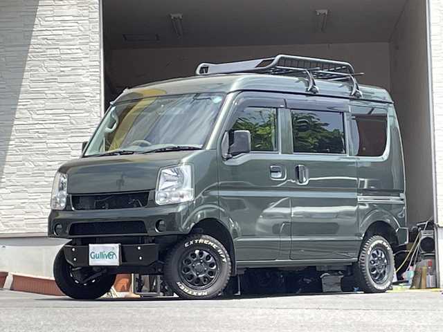 スズキ エブリイ PC 大分県 2020(令2)年 5.1万km クールカーキPM 社外フロント リアバンパー/2インチリフトアップ/社外足回り/両側スライドドア/社外ナビ/地デジ/DVD/社外ETC/社外ドラレコ/社外12インチアルミホイール/純正フロアマット