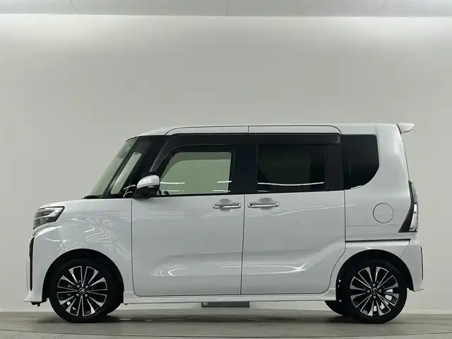 ダイハツ タント カスタム RS 埼玉県 2023(令5)年 1.4万km シャイニングホワイトパール 純正ナビ　Ｂｌｕｅｔｏｏｔｈ　バックカメラ　両側パワースライドドア ウェルカムオープン ハーフレザーシート シートヒーター ドライブレコーダー スペアキー アイドリングストップ ETC