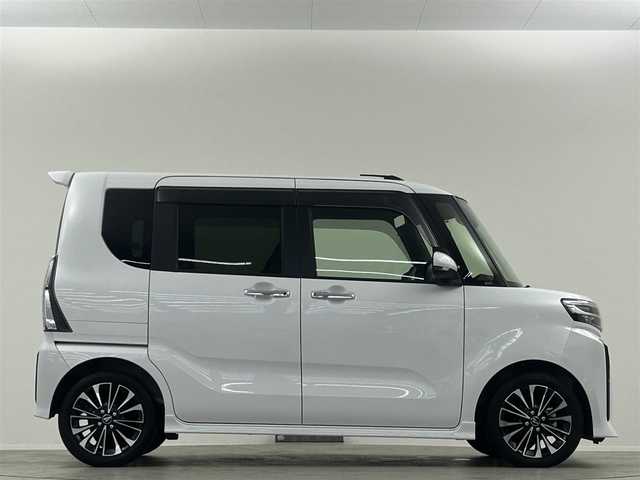 ダイハツ タント カスタム RS 埼玉県 2023(令5)年 1.4万km シャイニングホワイトパール 純正ナビ　Ｂｌｕｅｔｏｏｔｈ　バックカメラ　両側パワースライドドア ウェルカムオープン ハーフレザーシート シートヒーター ドライブレコーダー スペアキー アイドリングストップ ETC
