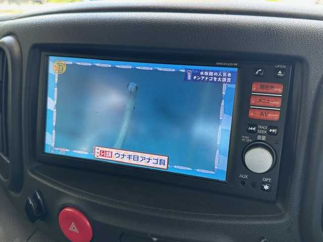 日産 キューブ 15X インディゴ+プラズマ 茨城県 2012(平24)年 9.6万km ビターショコラ 純正SDナビ/フルセグ/ETC/純正HIDヘッドライト/電動格納ミラー/社外15インチアルミホイール