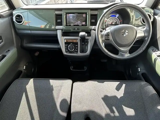 スズキ ハスラー Jスタイル 兵庫県 2015(平27)年 6.6万km クールカーキパールメタリック/ホワイト2トーンルーフ 社外ナビ/(CD/DVD/BT/SD)/フルセグTV/ETC/バックカメラ/衝突軽減ブレーキ/HIDヘッドライト/オートライト/フォグランプ/前席シートヒーター/ステアリングリモコン/スマートキー/電動格納ミラー/オートリトラミラー/純正フロアマット/純正ドアバイザー