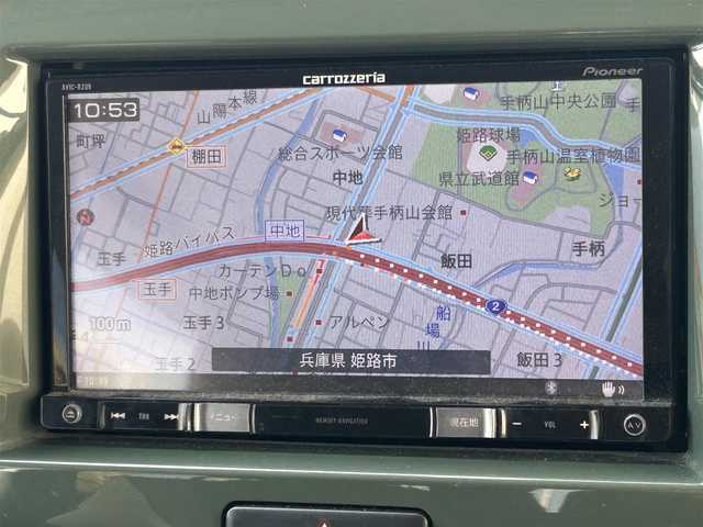 スズキ ハスラー Jスタイル 兵庫県 2015(平27)年 6.6万km クールカーキパールメタリック/ホワイト2トーンルーフ 社外ナビ/(CD/DVD/BT/SD)/フルセグTV/ETC/バックカメラ/衝突軽減ブレーキ/HIDヘッドライト/オートライト/フォグランプ/前席シートヒーター/ステアリングリモコン/スマートキー/電動格納ミラー/オートリトラミラー/純正フロアマット/純正ドアバイザー