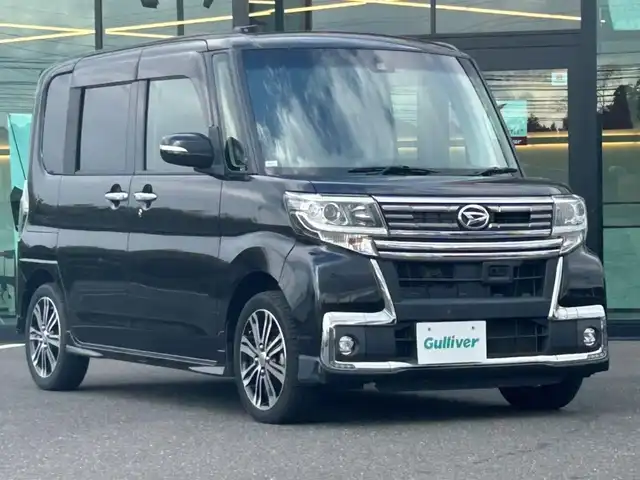 ダイハツ タント カスタム RS トップED SAⅡ 鹿児島県 2016(平28)年 7.2万km ブラックマイカメタリック スマートアシストII/純正ナビ/　　CD/DVD/BT/フルセグ/バックカメラ/両側パワースライドドア/LEDオートライト/純正15インチアルミホイール/ステアリングスイッチ/USBポート/スマートキー/ETC