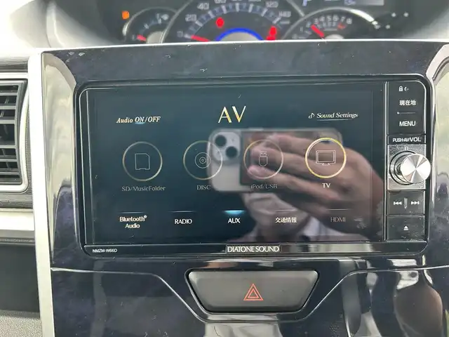 ダイハツ タント カスタム RS トップED SAⅡ 鹿児島県 2016(平28)年 7.2万km ブラックマイカメタリック スマートアシストII/純正ナビ/　　CD/DVD/BT/フルセグ/バックカメラ/両側パワースライドドア/LEDオートライト/純正15インチアルミホイール/ステアリングスイッチ/USBポート/スマートキー/ETC